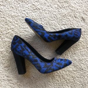 Aldo calf hair & suede pumps